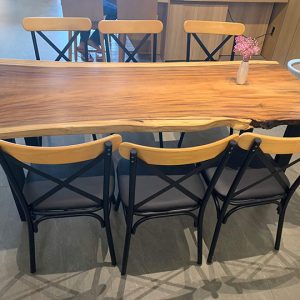 Bàn cà phê gỗ me tây nguyên tấm