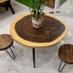 Bàn sofa me tây tròn